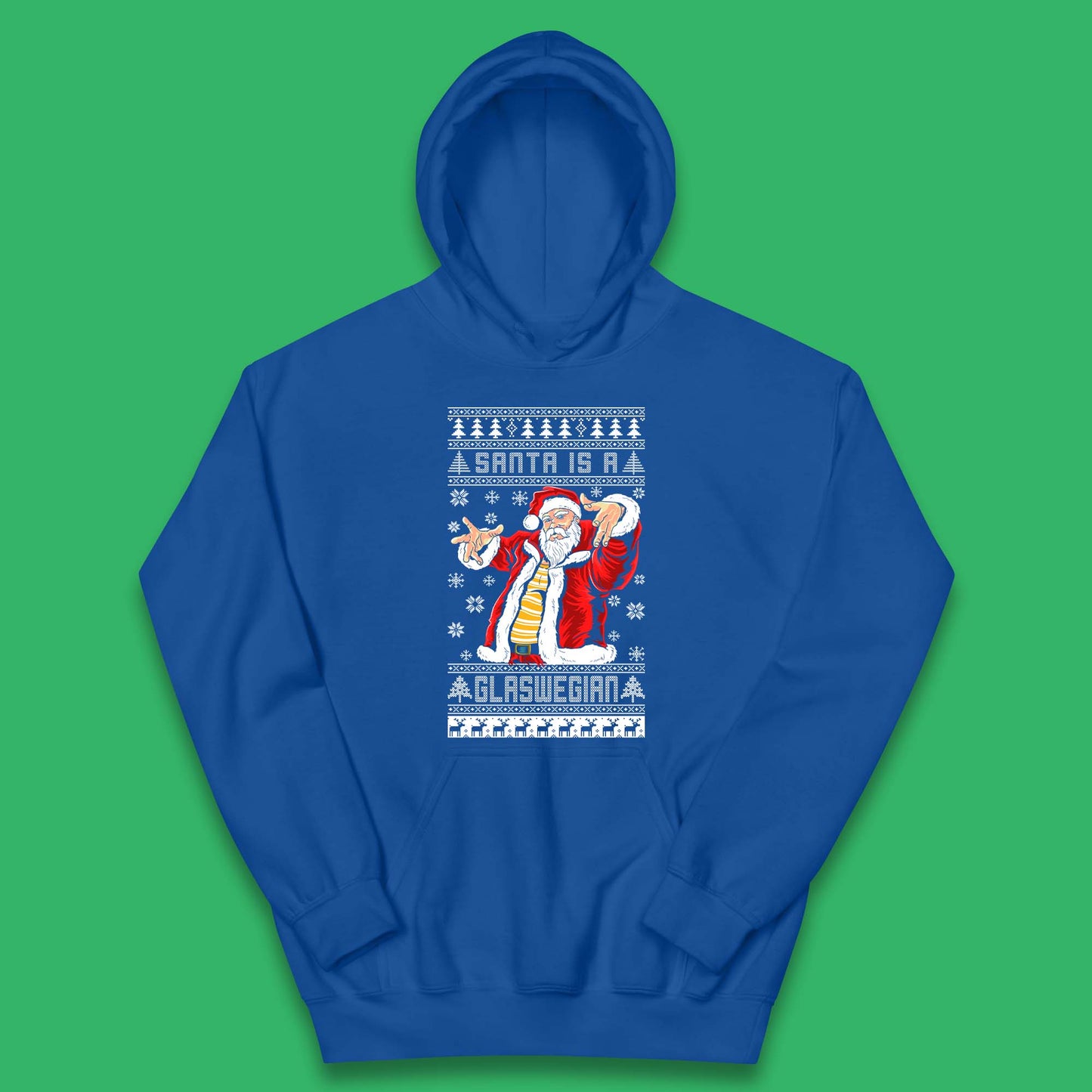 Santa Is A Scouse Christmas Kids Hoodie