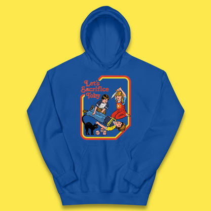 Let's Sacrifice Toby Creepy Incantation Halloween Funny Meme Dark Humor Kids Hoodie