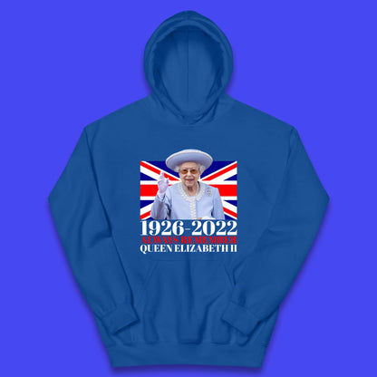 1926-2022 Queen Elizabeth II Kids Hoodie