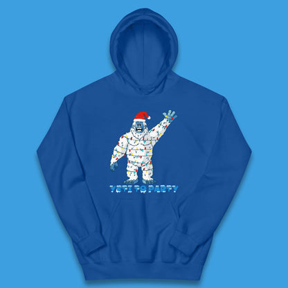 Yeti To Party Christmas Kids Hoodie