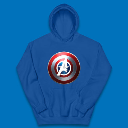 Captain America's Shield Marvel Avengers Captain America Cosplay The Captain Steven Rogers Kids Hoodie