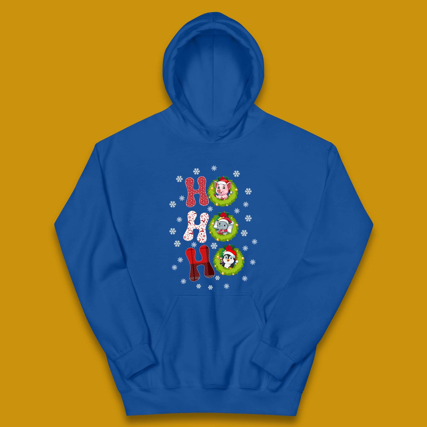 ho ho ho christmas animals hoodie