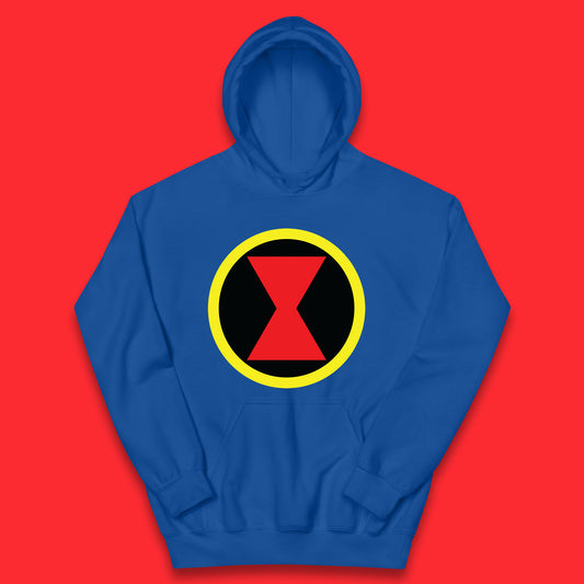 Black Widow Diy Black Symbol Logo Marvel Avengers Superhero Marvel Comics Gift for Marvel Fan Kids Hoodie