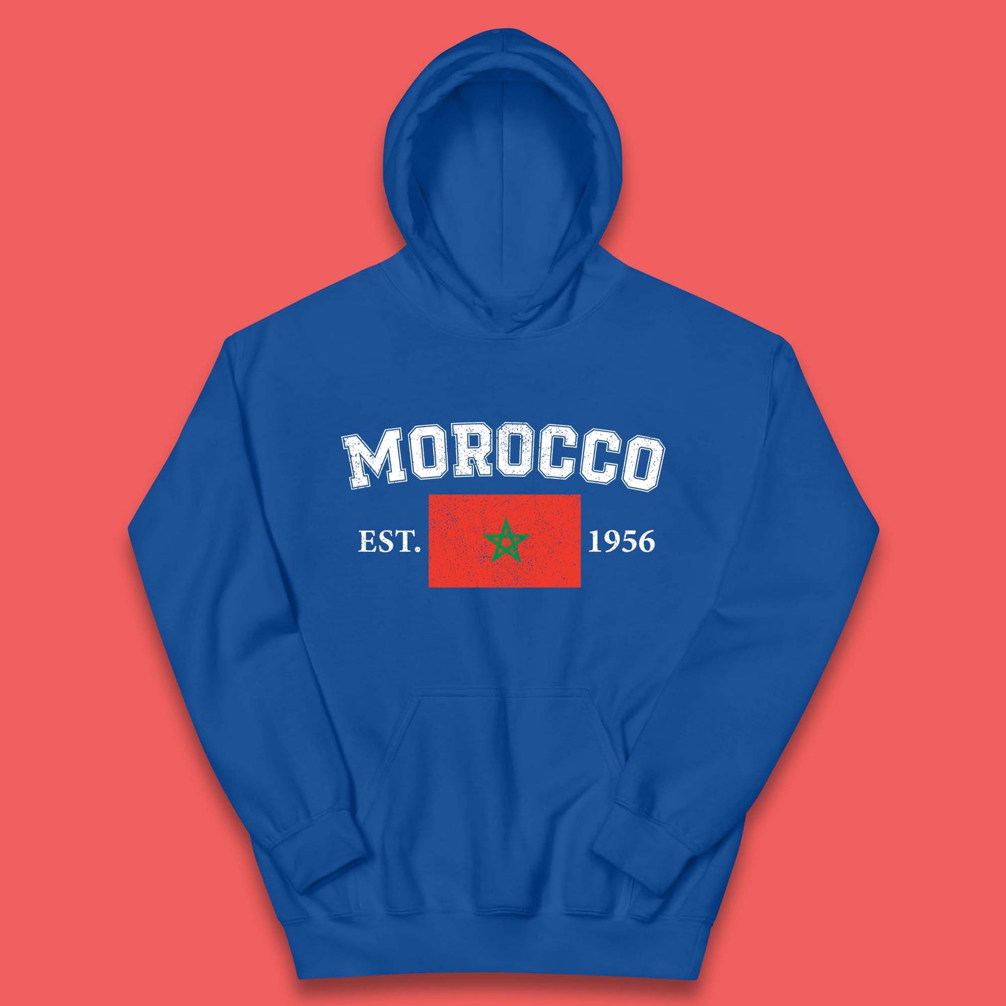 Morocco Est 1956 Kids Hoodie