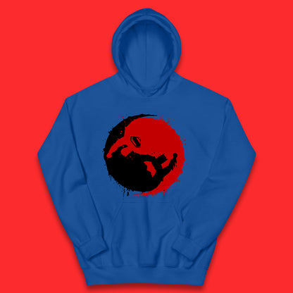 Dc Comics American Superheros Superman And Batman Fictional Movie Character Anime Yin Yang Spoof Kids Hoodie