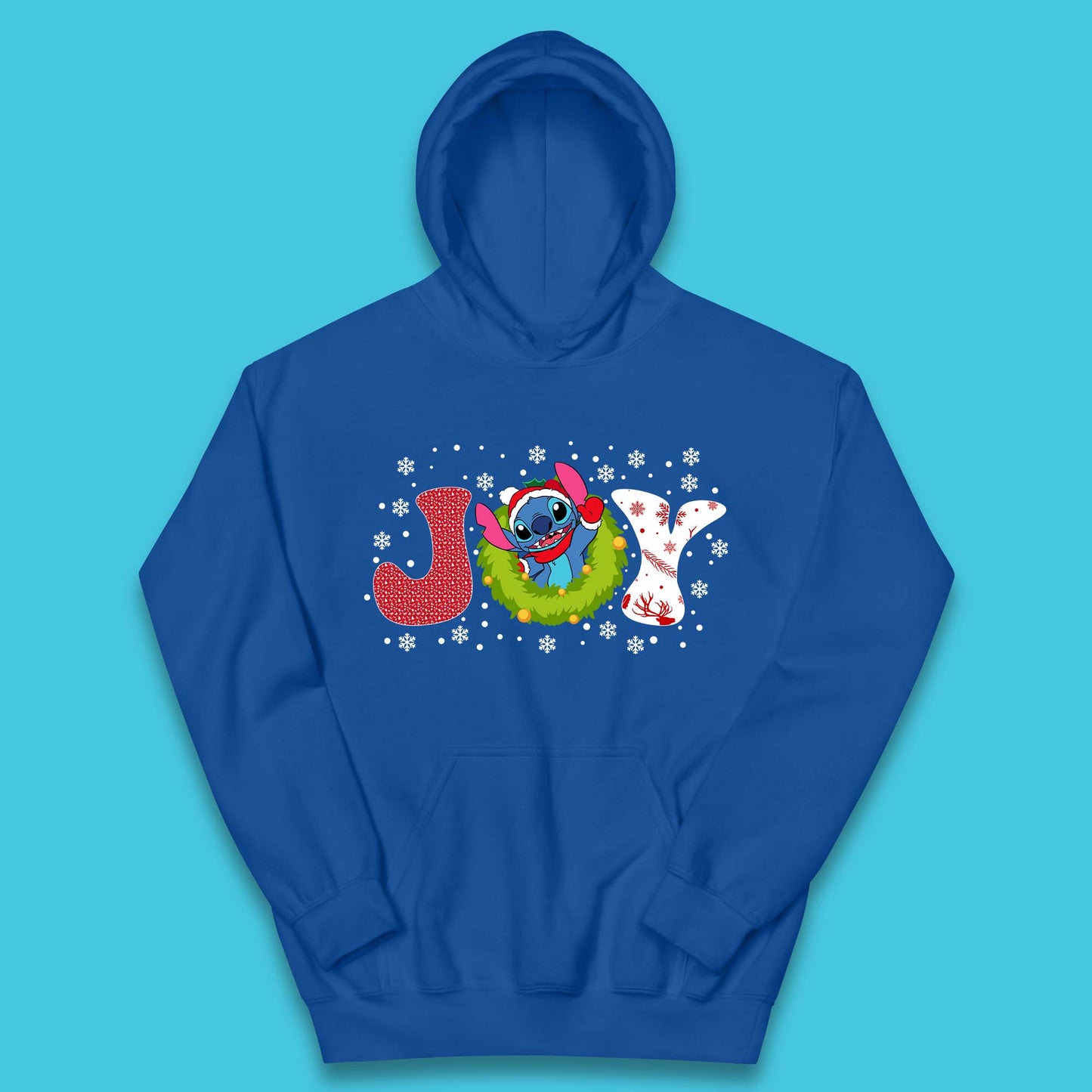Joy Stitch Christmas Kids Hoodie