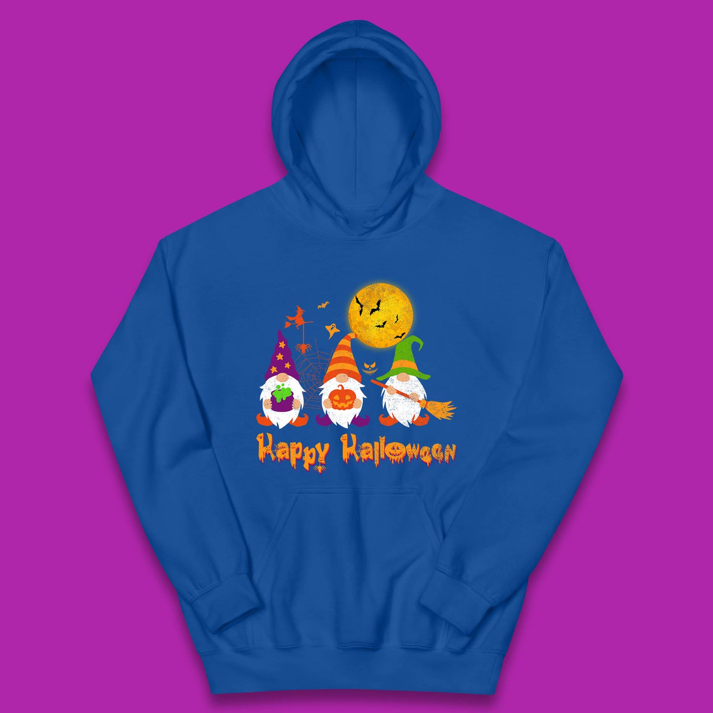 Happy Halloween Gnomies Spooky Witch Gnomes Scary Gnome Lover Kids Hoodie