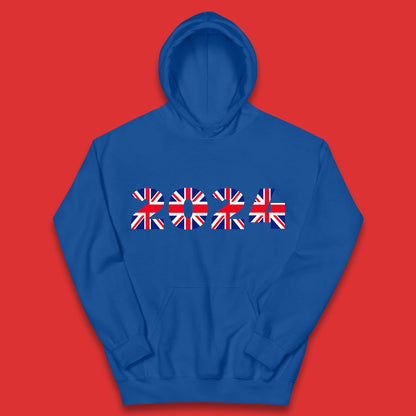 New Year 2024 UK Flag Kids Hoodie