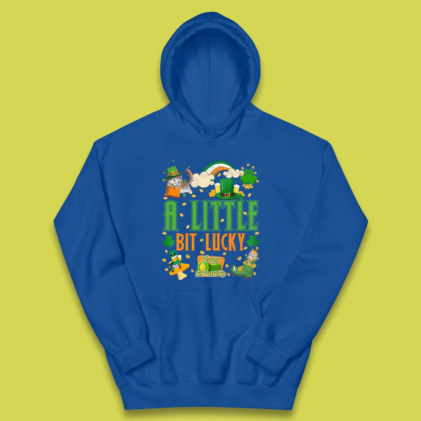A Little Bit Lucky St. Patrick's Kids Hoodie