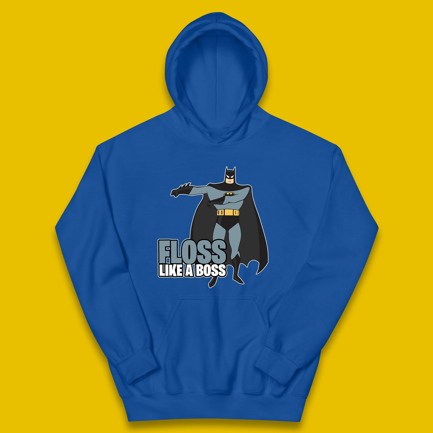 Batman Floss Like A Boss DC Comics Action Adventure Superheros Movie Character Kids Hoodie