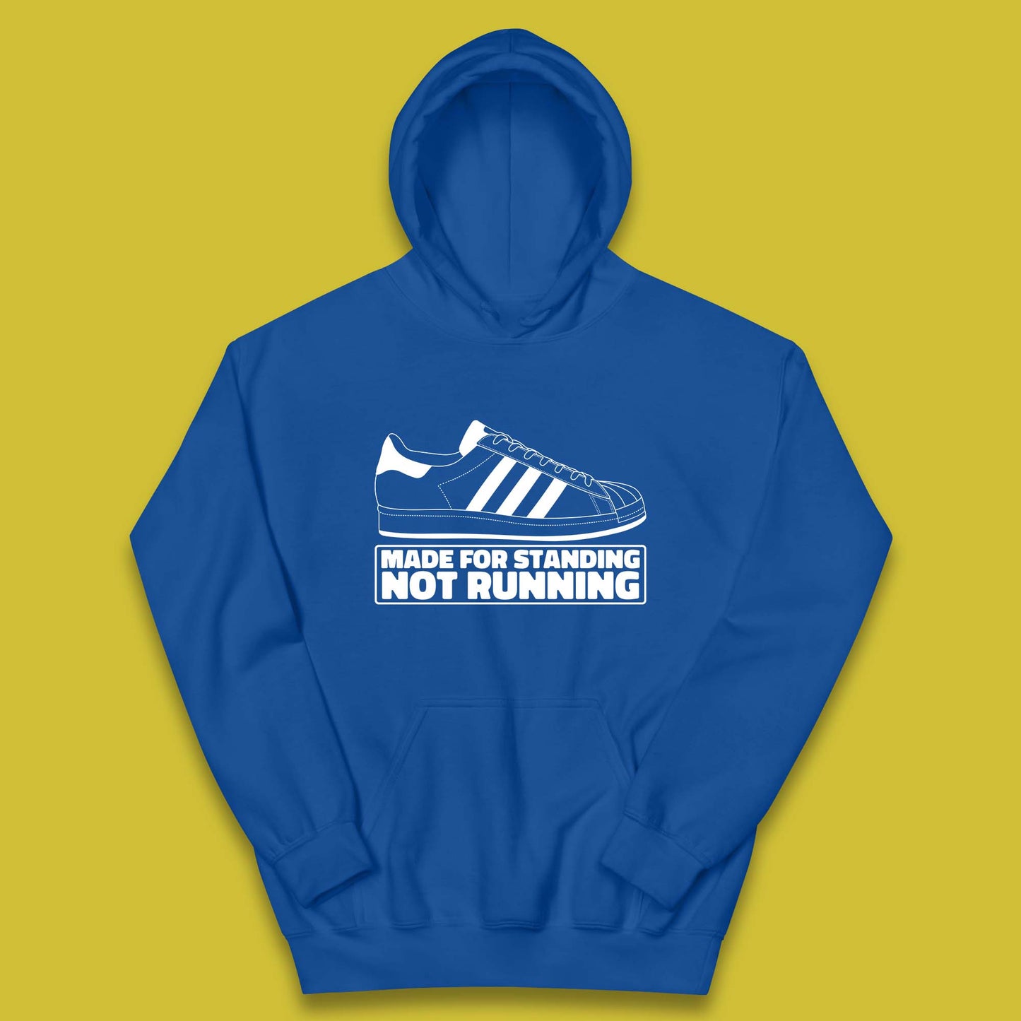 Made For Standing Not Running Football Hooligan Trimm Trab Terraces Kids Hoodie