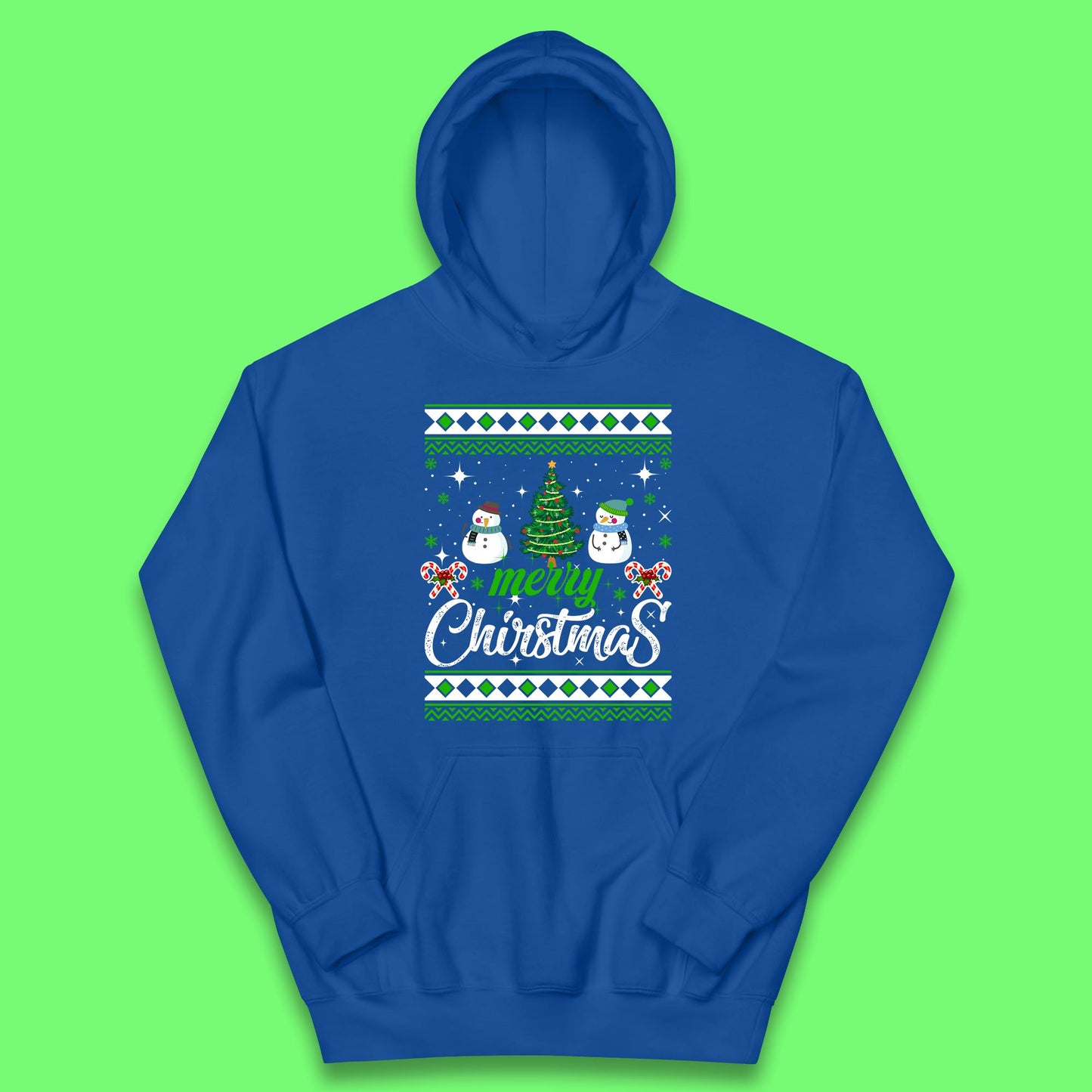merry christmas snowman hoodie