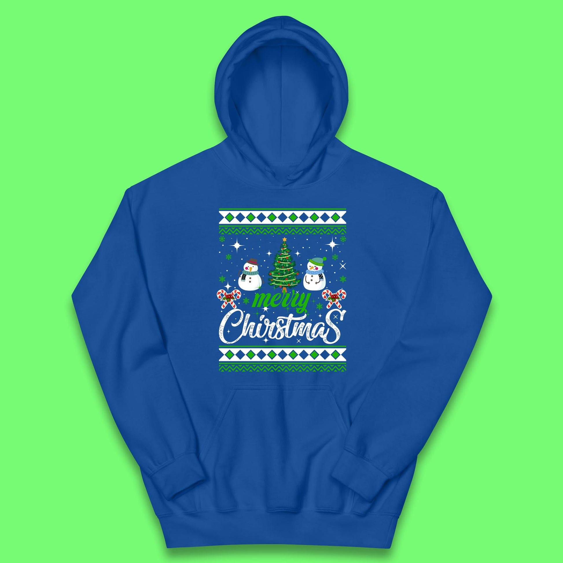 merry christmas snowman hoodie