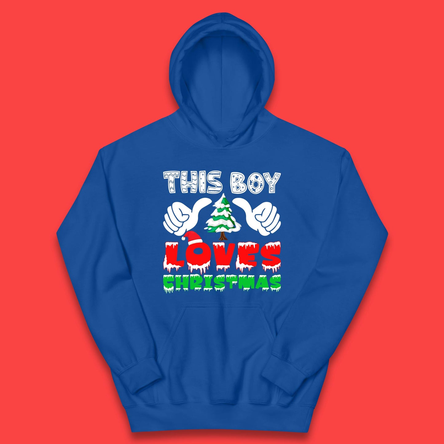 this boy loves christmas hoodie