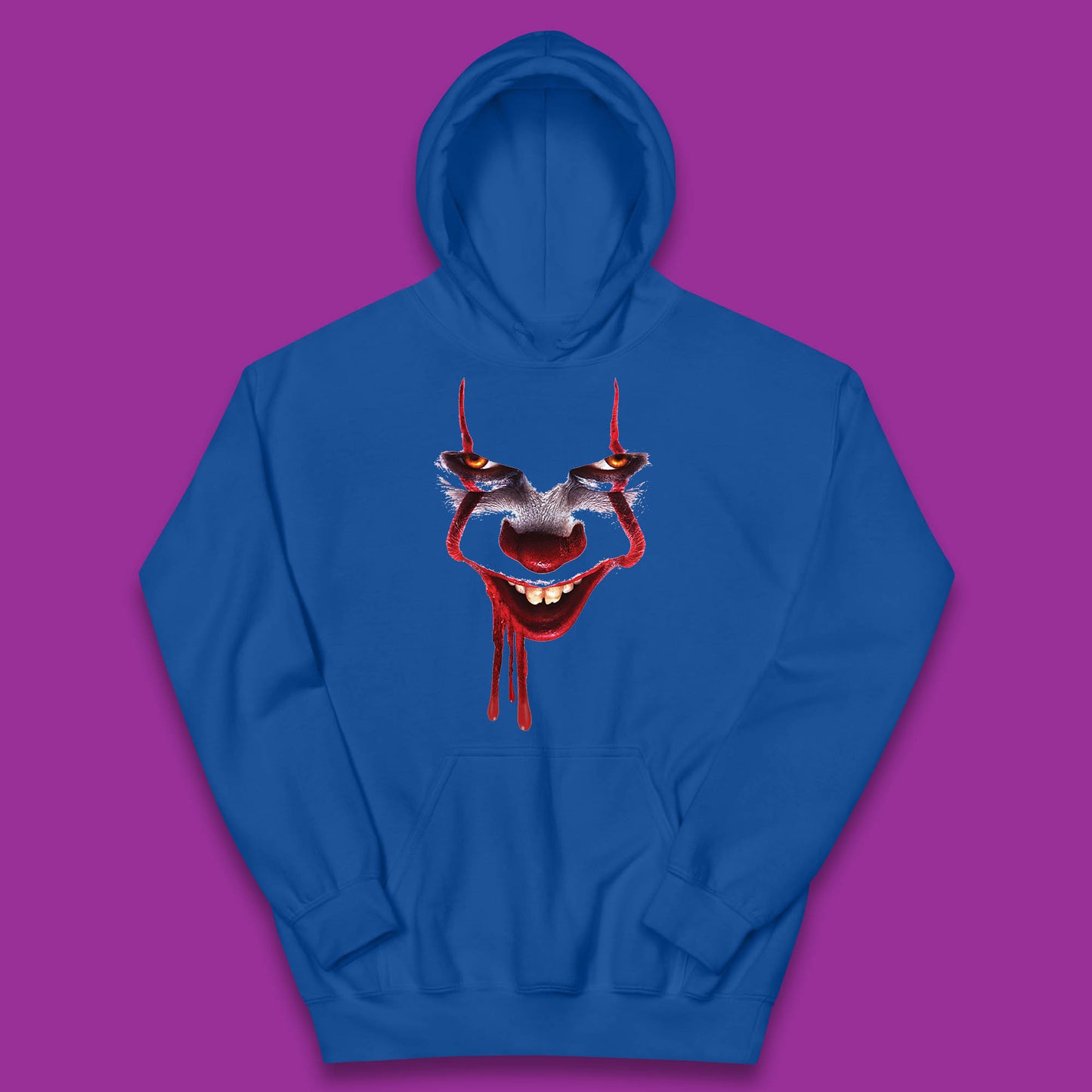 Pennywise Clown IT Chapter 2 Halloween Horror Movie Character Kids Hoodie