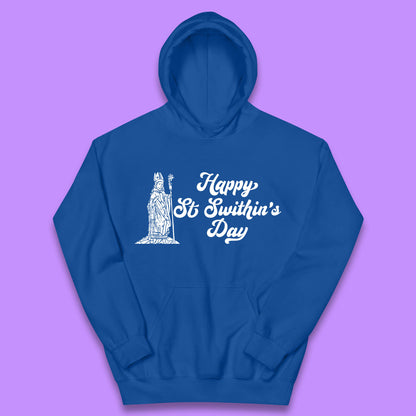 Happy St. Swithin's Day Swithun Weather Folklore Saint Swithun's Day Kids Hoodie