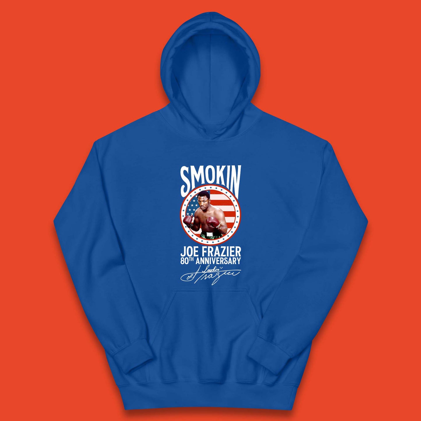 Smokin Joe Frazier 80th Anniversary Kids Hoodie