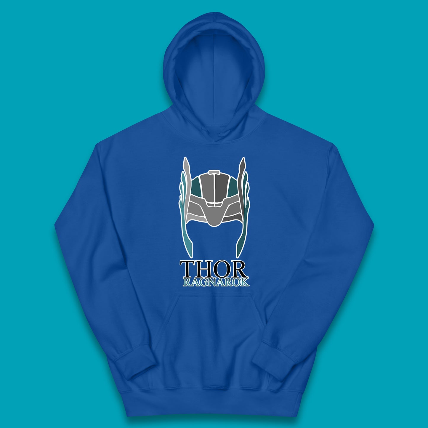 Thor Ragnarok Marvel Avenger Thor Helmet Superhero Movie Character Thor Helmet Ragnarok Kids Hoodie