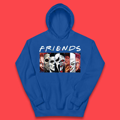 Halloween Friends Horror Movie Characters Killers Scary Friends Kids Hoodie