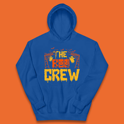 The Boo Crew Halloween Horror Spooky Boo Squad Matching Halloween Costume Kids Hoodie