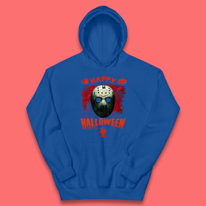Happy Halloween Jason Voorhees Face Mask Halloween Friday The 13th Horror Movie Kids Hoodie