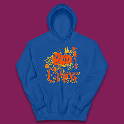The Boo Crew Halloween Boo Squad Horror Scary Spokky Matching Costume Kids Hoodie