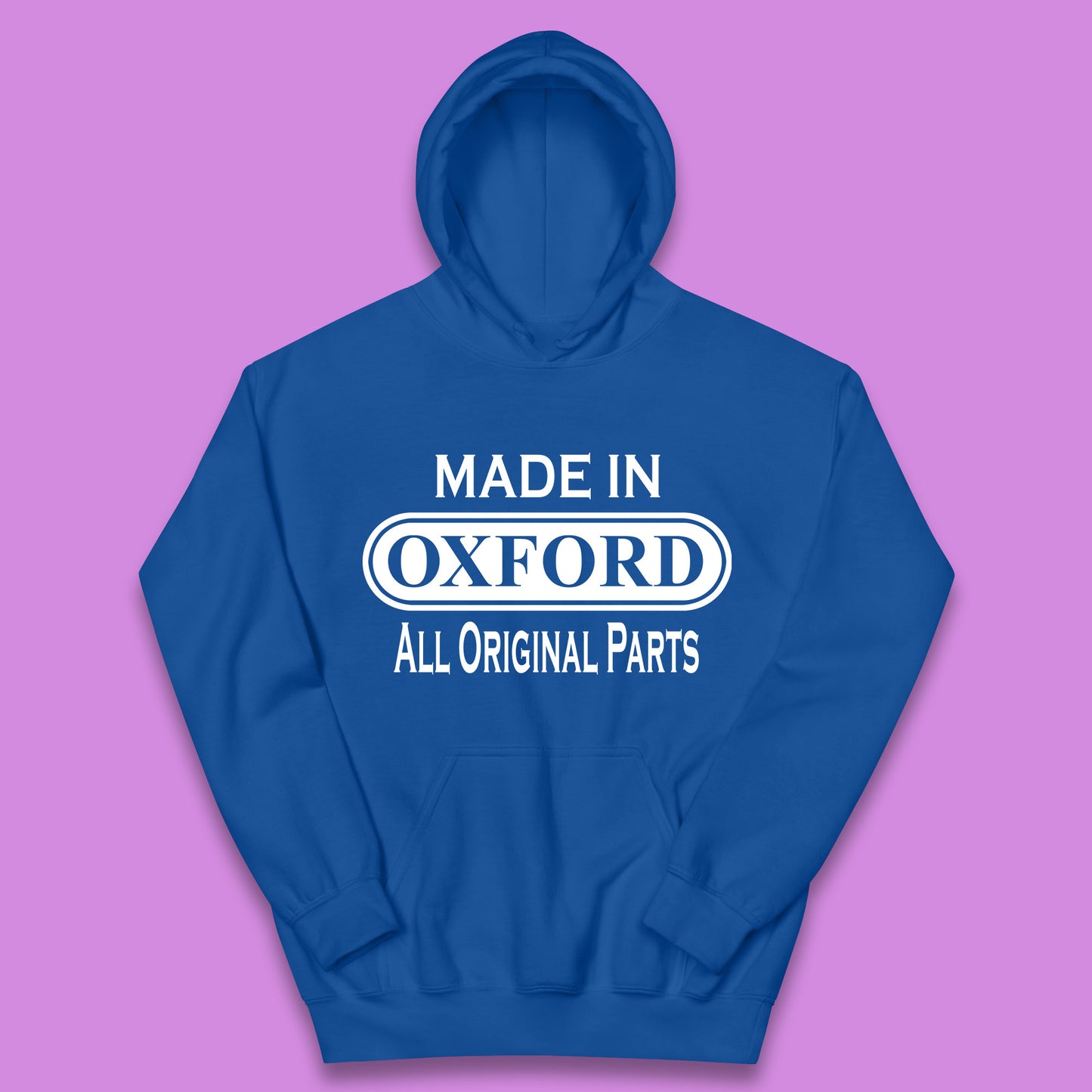 Made In Oxford All Original Parts Vintage Retro Birthday City in England Gift Kids Hoodie