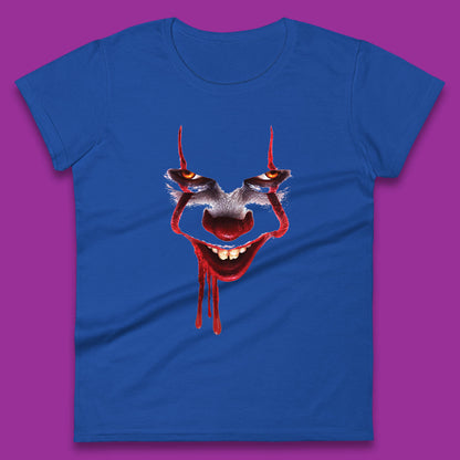 Pennywise Clown IT Chapter 2 Halloween Horror Movie Character Womens Tee Top