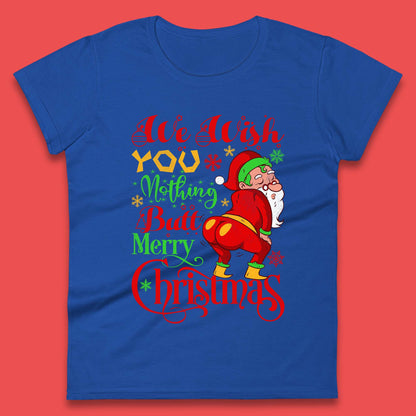 naughty santa christmas womens t shirt