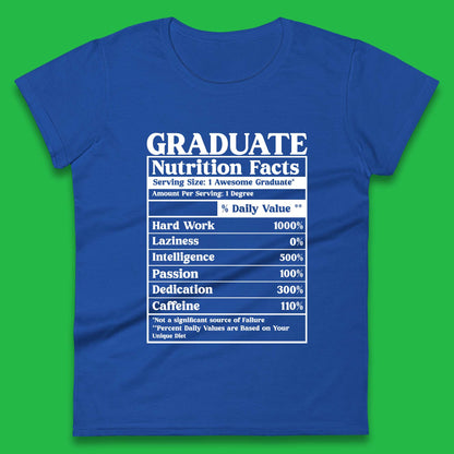 Graduate Nutrition Facts Womens T-Shirt