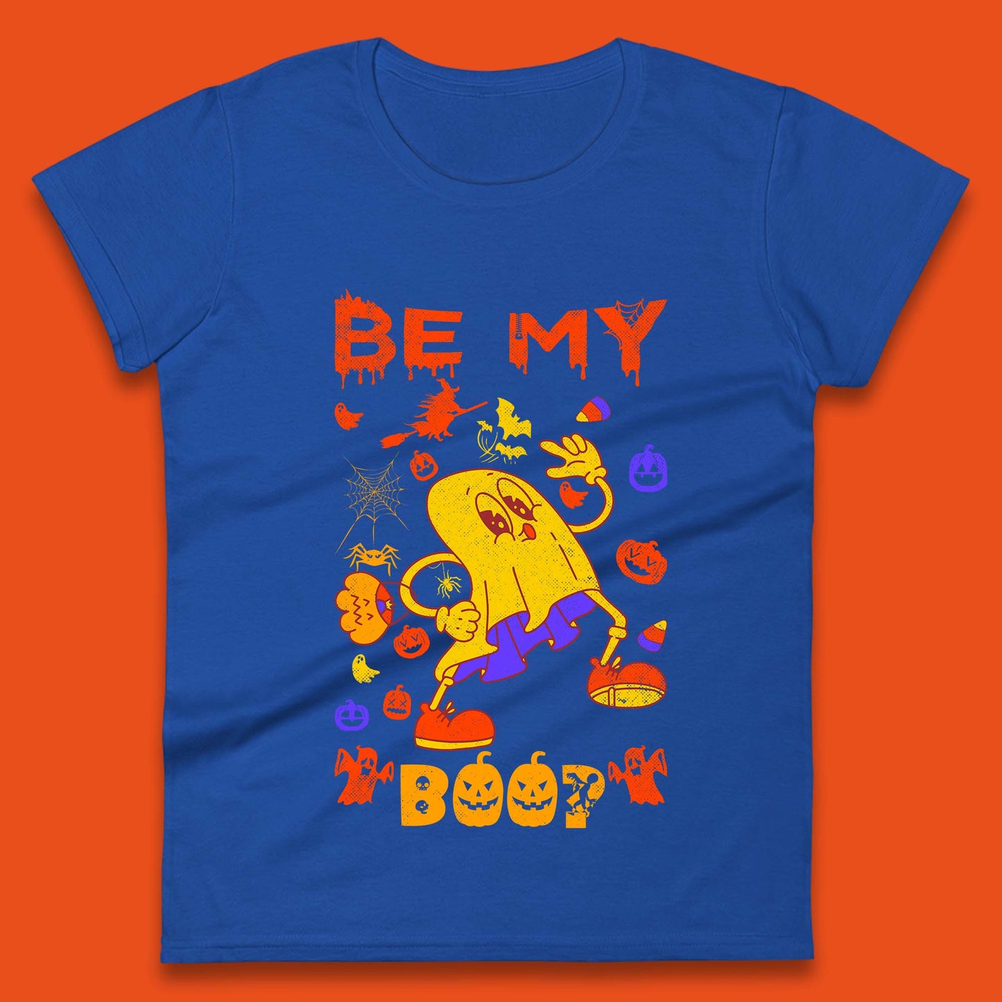 Bee My Boo Happy Halloween Boo Ghost Matching Costume Horror Scary Womens Tee Top
