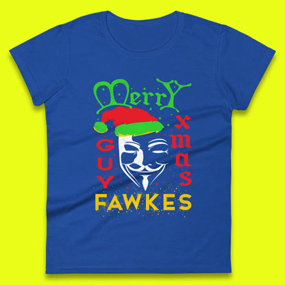anonymous mask christmas womens top