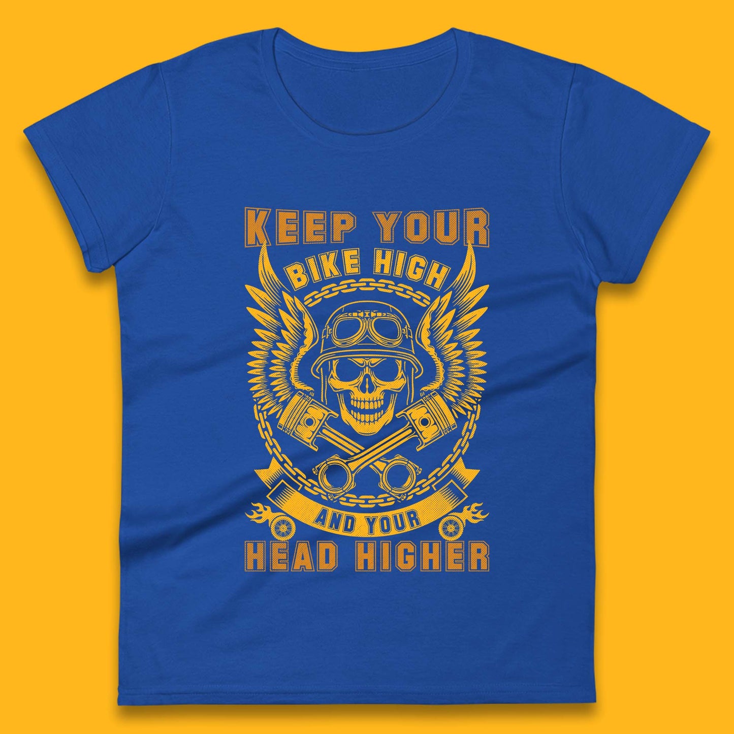 Keep Your Bike High Womens T-Shirt