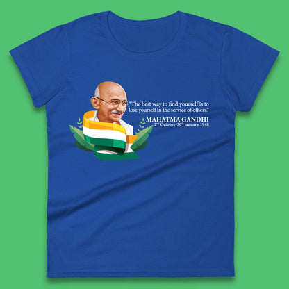 Mahatma Gandhi Quotes Womens T-Shirt