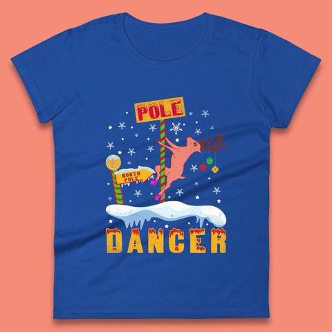 North Pole Dancer Christmas Womens T-Shirt