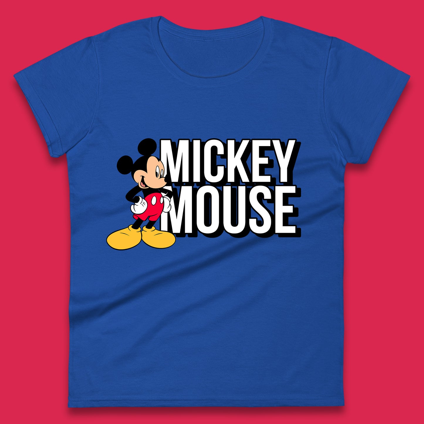 Disney Mickey Mouse Cartoon Character Disneyland Walt Disney Vacation Trip Disney World Womens Tee Top