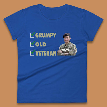 Personalised Grumpy Old Veteran Womens T-Shirt