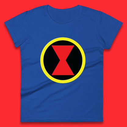 Black Widow Diy Black Symbol Logo Marvel Avengers Superhero Marvel Comics Gift for Marvel Fan Womens Tee Top