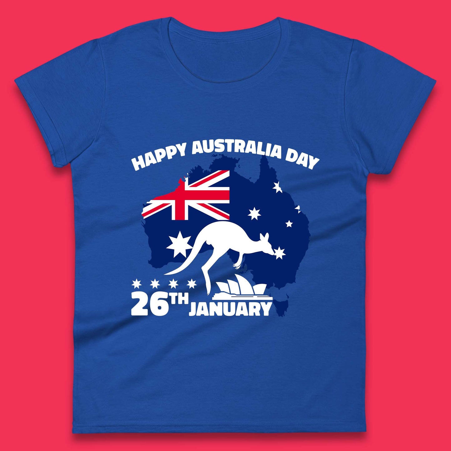 Happy Australia Day 26th January Womens T-Shirt