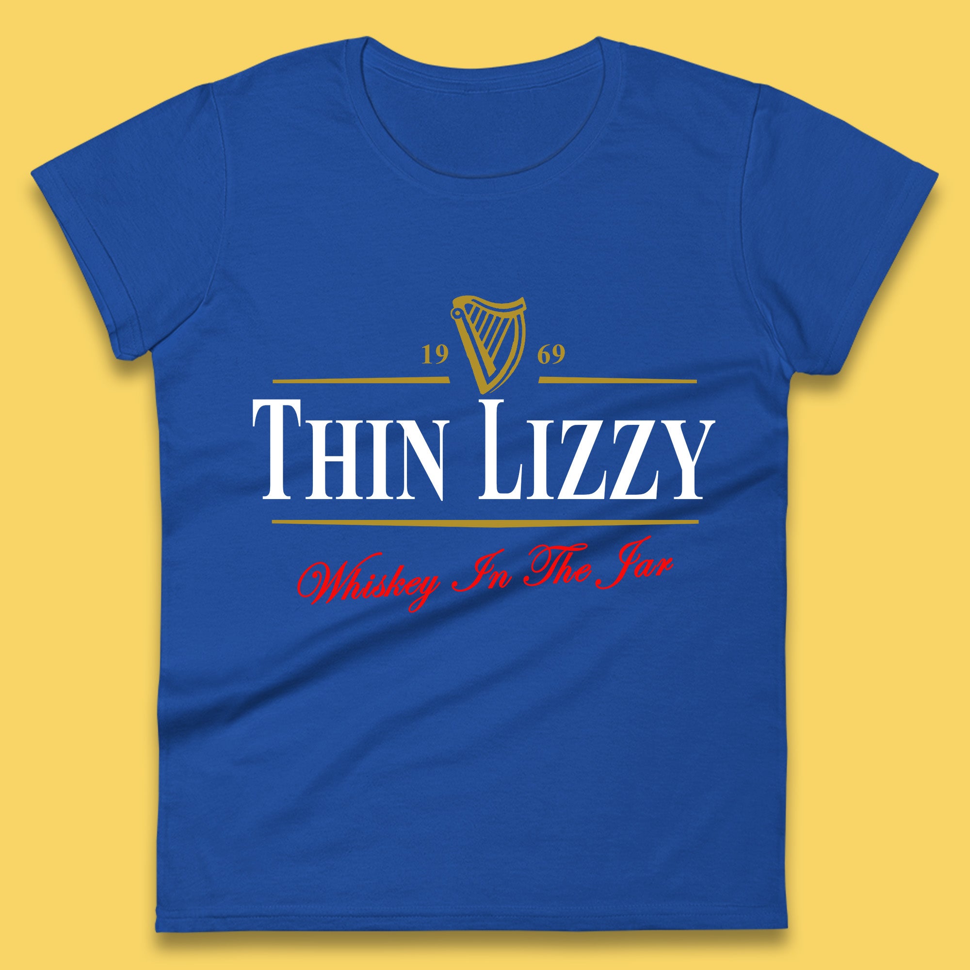 Thin Lizzy Irish Hard Rock Band Whiskey In The Jar Song By Thin Lizzy Irish Traditional Song Womens Tee Top