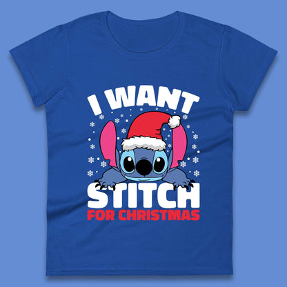 I Want Sticth For Christmas Womens T-Shirt