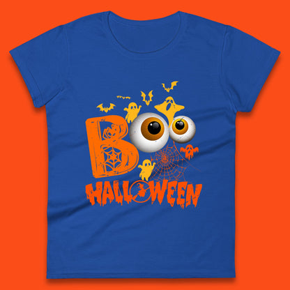 Halloween Spooky Boo Eye Balls Funny Halloween Boo Ghost Spooky Season Womens Tee Top