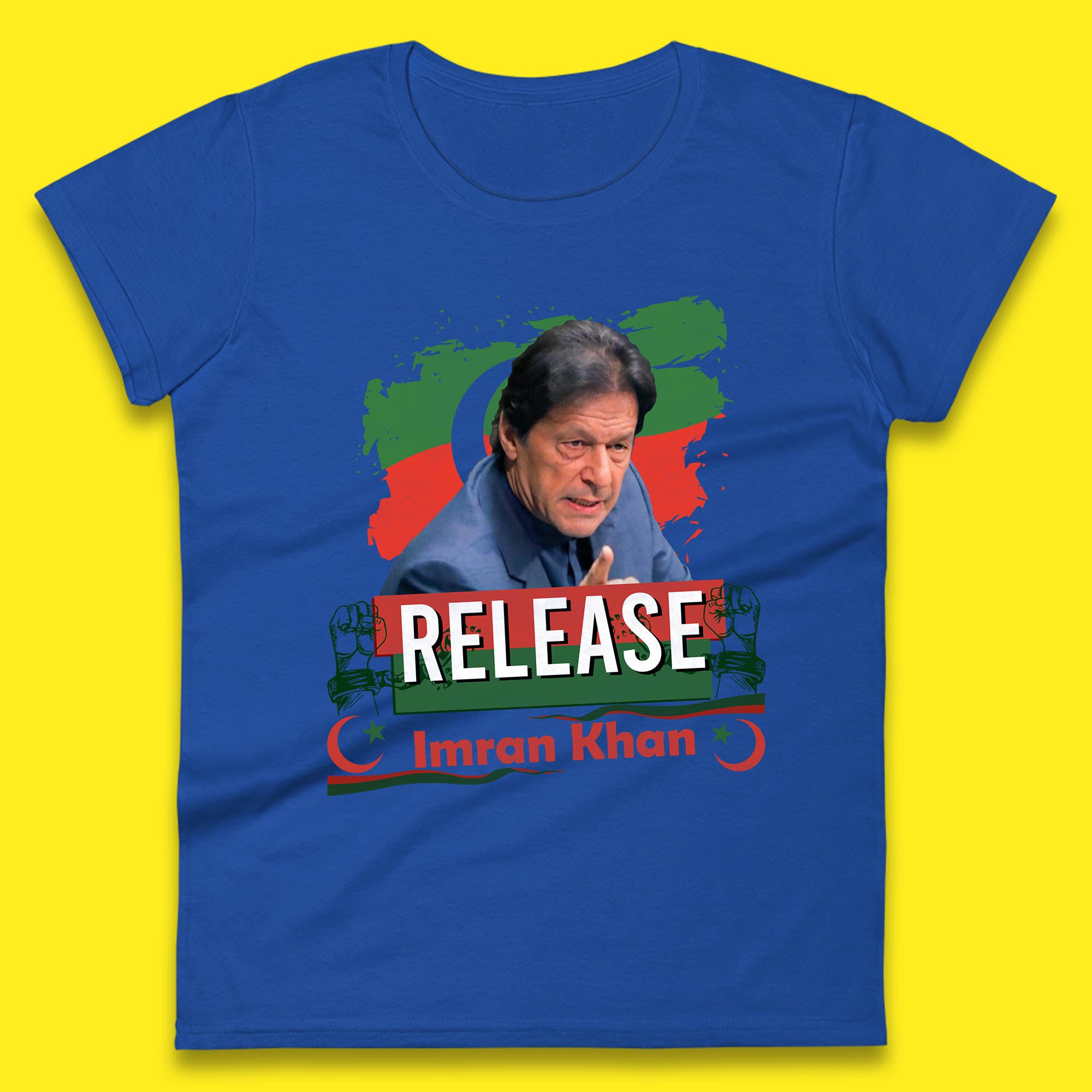 Release Imran Khan Prisoner No 804 Nation Stand With Imran Khan Pakistan Behind You Skipper Womens Tee Top