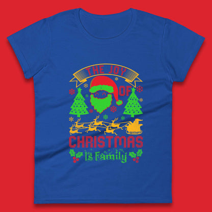 the joy of christmas is family womens top