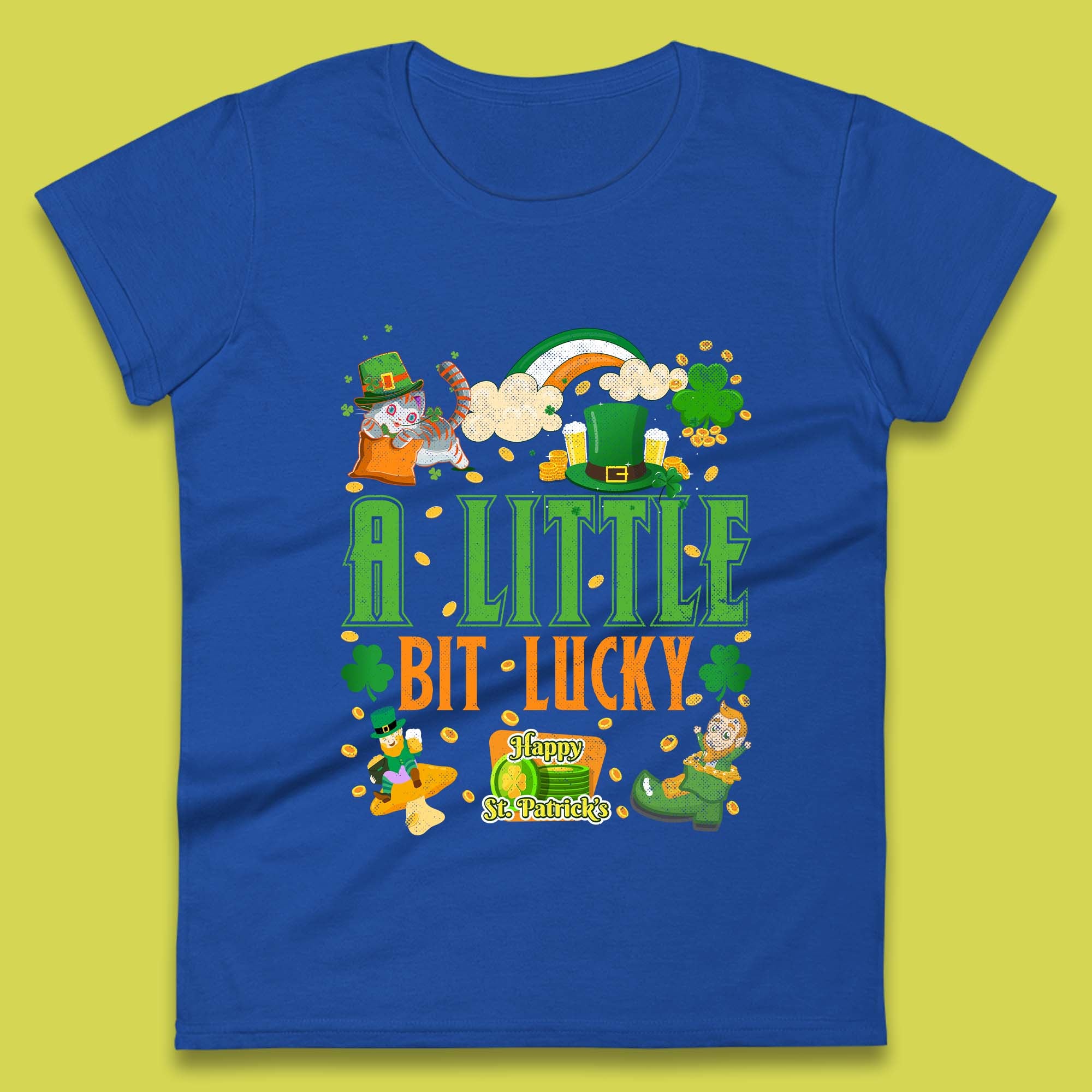 A Little Bit Lucky St. Patrick's Womens T-Shirt