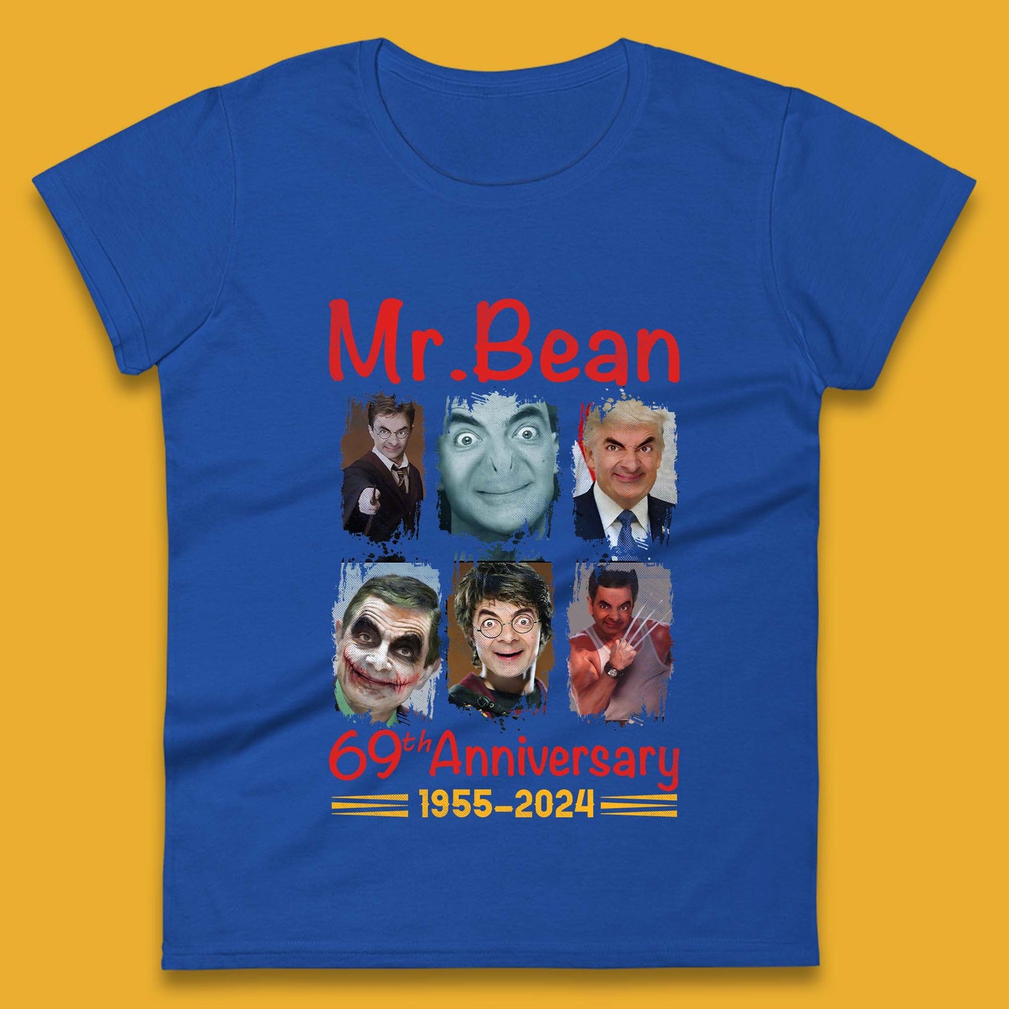 Mr. Bean 69th Anniversary Womens T-Shirt