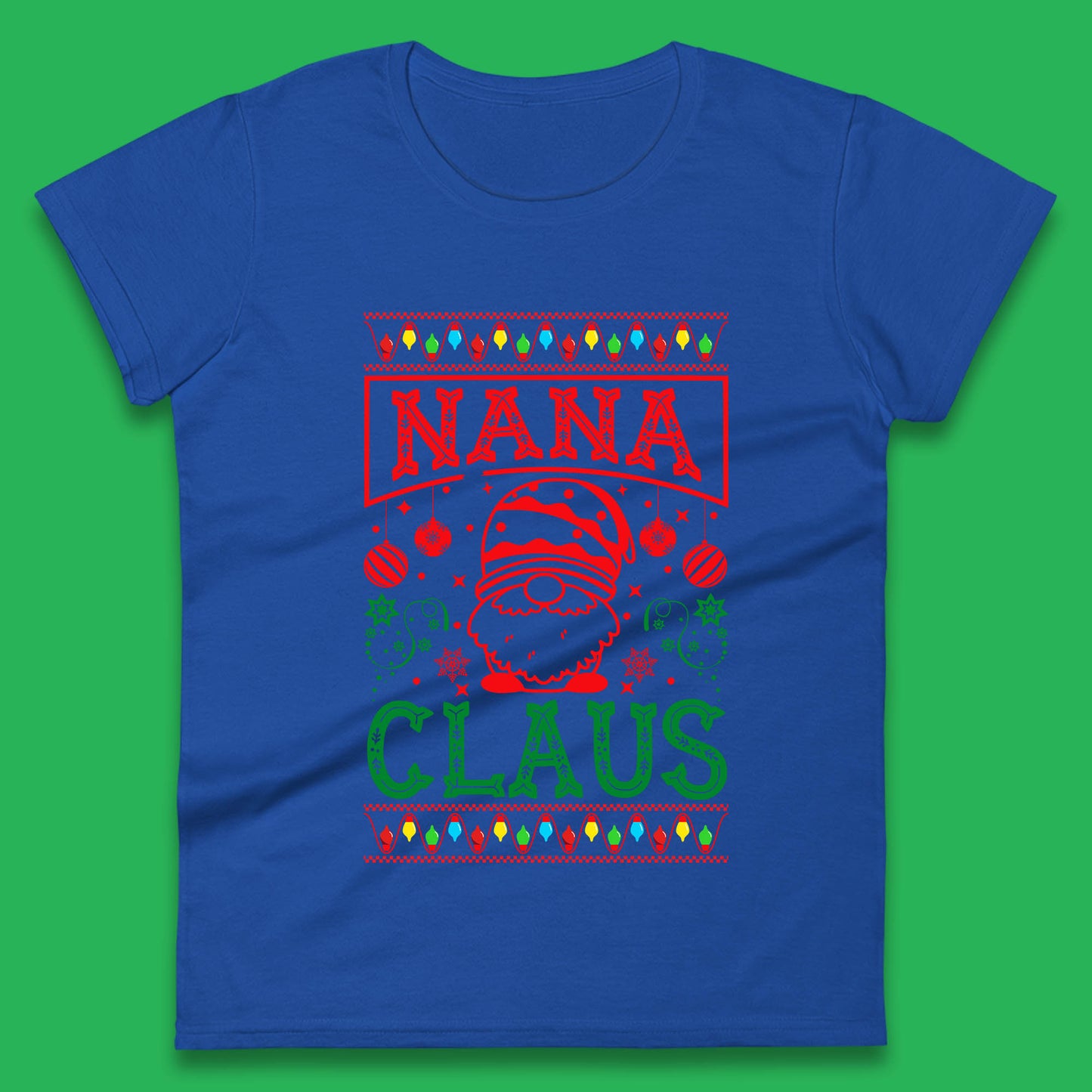 grandfather christmas womens t shirt