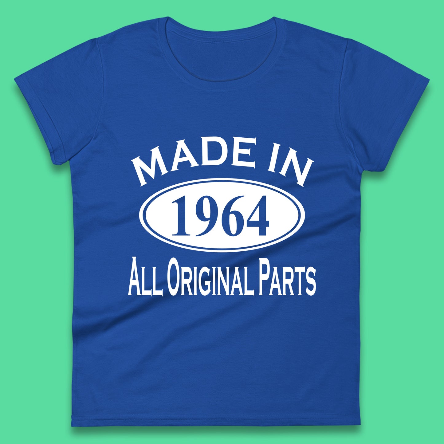 Made In 1964 All Original Parts Vintage Retro 59th Birthday Funny 59 Years Old Birthday Gift Womens Tee Top