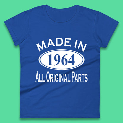 Made In 1964 All Original Parts Vintage Retro 59th Birthday Funny 59 Years Old Birthday Gift Womens Tee Top