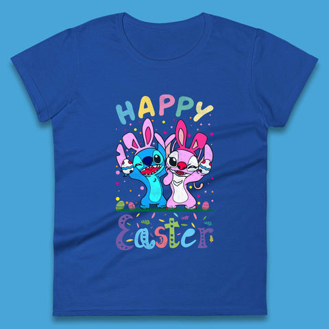 Happy Easter Stitch Womens T-Shirt